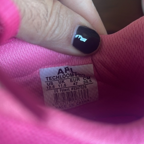 Moving Sale! APL Mens Sneakers Techloom Pro Pink Ribbon Edition Size 12 1/2 - Picture 7 of 9